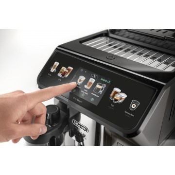 De'Longhi ECAM450.86.T Eletta Explore Αυτόματη Μηχανή Espresso 1450W Πίεσης 19bar για Cappuccino με Μύλο Άλεσης Titanium